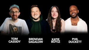 Katie Boyle, Brendan Sagalow, Tom Cassidy, Phil Duckett