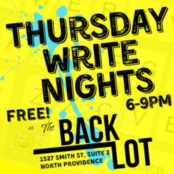Thursday Write Nights at The Back Lot