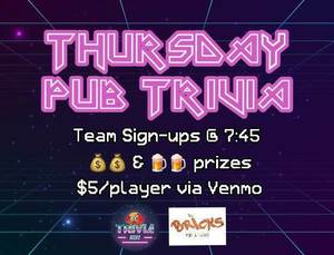 Bricks Pub & Grub Thursday Trivia