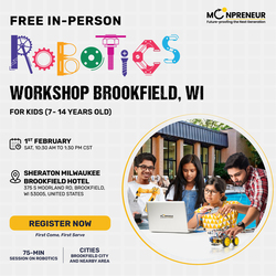 Free In-Person Robotics Workshop for Kids in Brookfield, WI