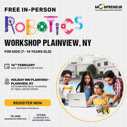 Free In-Person Robotics Workshop for Kids in Plainview, NY