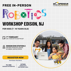 Free In-Person Robotics Workshop for Kids in Edison, NJ