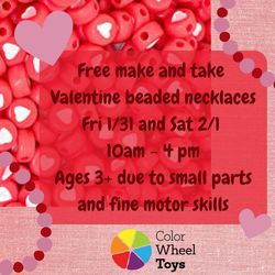 Valentine Beaded Necklace Making