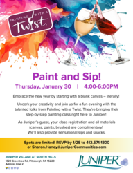 "Paint and Sip" with Juniper Village at South Hills