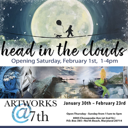 Artworks February Show; Head in the Clouds