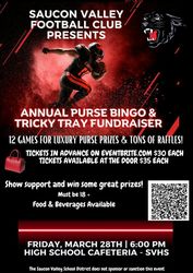 Saucon Valley Football Club's Annual Purse Bingo & Tricky Tray Fundraiser