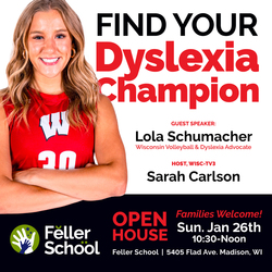 Feller School Open House with WI Volleyball Libero Lola Schumacher
