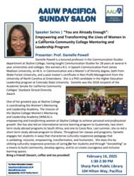 Empowering and Transforming the Lives of Women in a California Community College