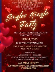 Singles Mingle Party at The Beach Gallery – February 14th