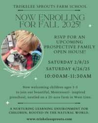 Triskelee Sprouts Farm School Open House