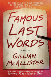 Virtual event - Gillian McAllister discusses Famous Last Words.