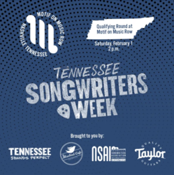 Motif On Music Row Reveals Performers And Judging Panel For Feb. 1 Tennessee Songwriters Week Round