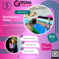 Gotcha Gymnastics Roll & Play @Grow Cafe (Ages 2&3 and 4-6)