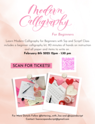 Galentine’s Day Modern Calligraphy for Beginners