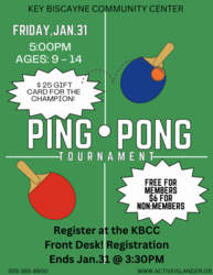 Ping Pong Tournament