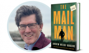 Andrew Welsh-Huggins discussing and signing The Mailman