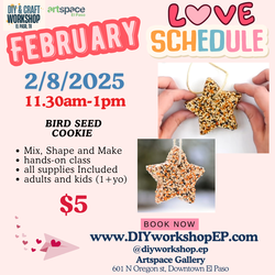 Bird Seed Cookie Class 02/08/2025 at 11.30am-1pm