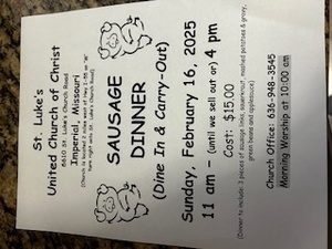 Annual Sausage Dinner
