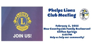 Phelps Lions Club Meeting