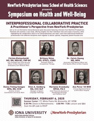 Symposium on Health & Well-Being at Iona Bronxville