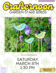 Crafternoon: Garden Stake Birds