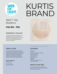 Kurtis Brand residency at Web of Light Gallery...