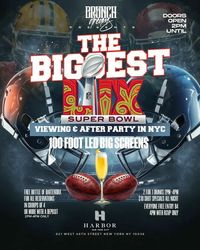 Super Bowl Brunch Viewing and After Party at Harbor NYC