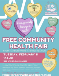 FREE Community Health Fair at Palm Harbor Parks and Recreation on February 11th!