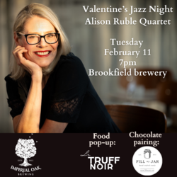 Valentine's Jazz Night, February 11 at Imperial Oak Brewing
