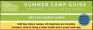 McDowell Arts Center half day arts summer camps