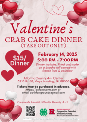 Valentine's Day Crab Cake Dinner - Take Out only