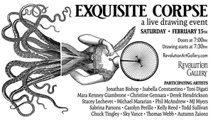 EXQUISITE CORPSE - A Live Drawing Event at Revolution Gallery