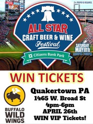 All-Star Festival TICKET RUN - Buffalo Wild Wings Quakertown PA