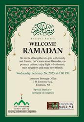 Borough of Emerson Ramadan Crescent Lighting