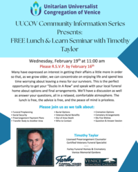 Free Lunch and Learn Seminar-Get Your Ducks in a Row