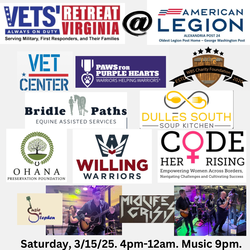 Vets' Retreat Virginia's Resource Fair, Happy Hour, and Live Music Entertainment Event
