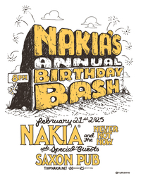 Nakia’s Annual Birthday Bash at The Saxon Pub on Friday, Feb. 21