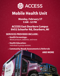 ACCESS present: Mobile Health Unit screenings