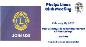 Phelps Lions Club Meeting