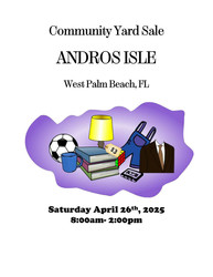 Andros Isle 2025 Yard Sale