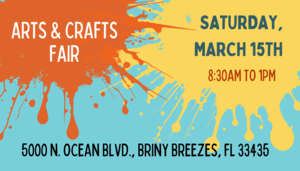 Arts & Crafts Fair - March 15 - 8:30am to 1pm