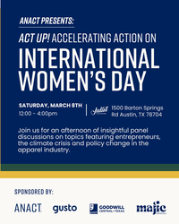 Anact Presents: Act Up! Accelerate Action on International Women's Day