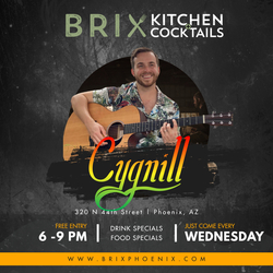 Cygnill at BRIX Kitchen+Cocktails Wednesday February 26, 2025