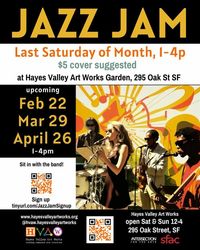 Jazz Jam! in Hayes Valley Art Works garden