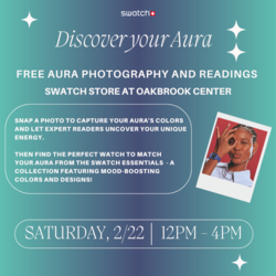 THIS WEEKEND (2/22): Swatch Offers Free Aura Photos + Readings