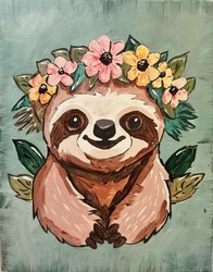 “Pretty Little Sloth" In-Studio Paint Party!