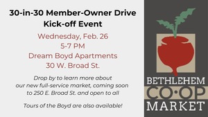 Bethlehem Co-op Market: Kick-Off Event