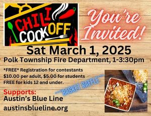 Austin's Blue Line 4th Annual Chili Cook Off
