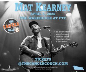 Mat Kearney to Perform at Fairfield Fundraiser for Metastatic Breast Cancer