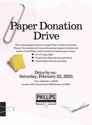 Phillips Law | Greater Phoenix Paper Donation Drive